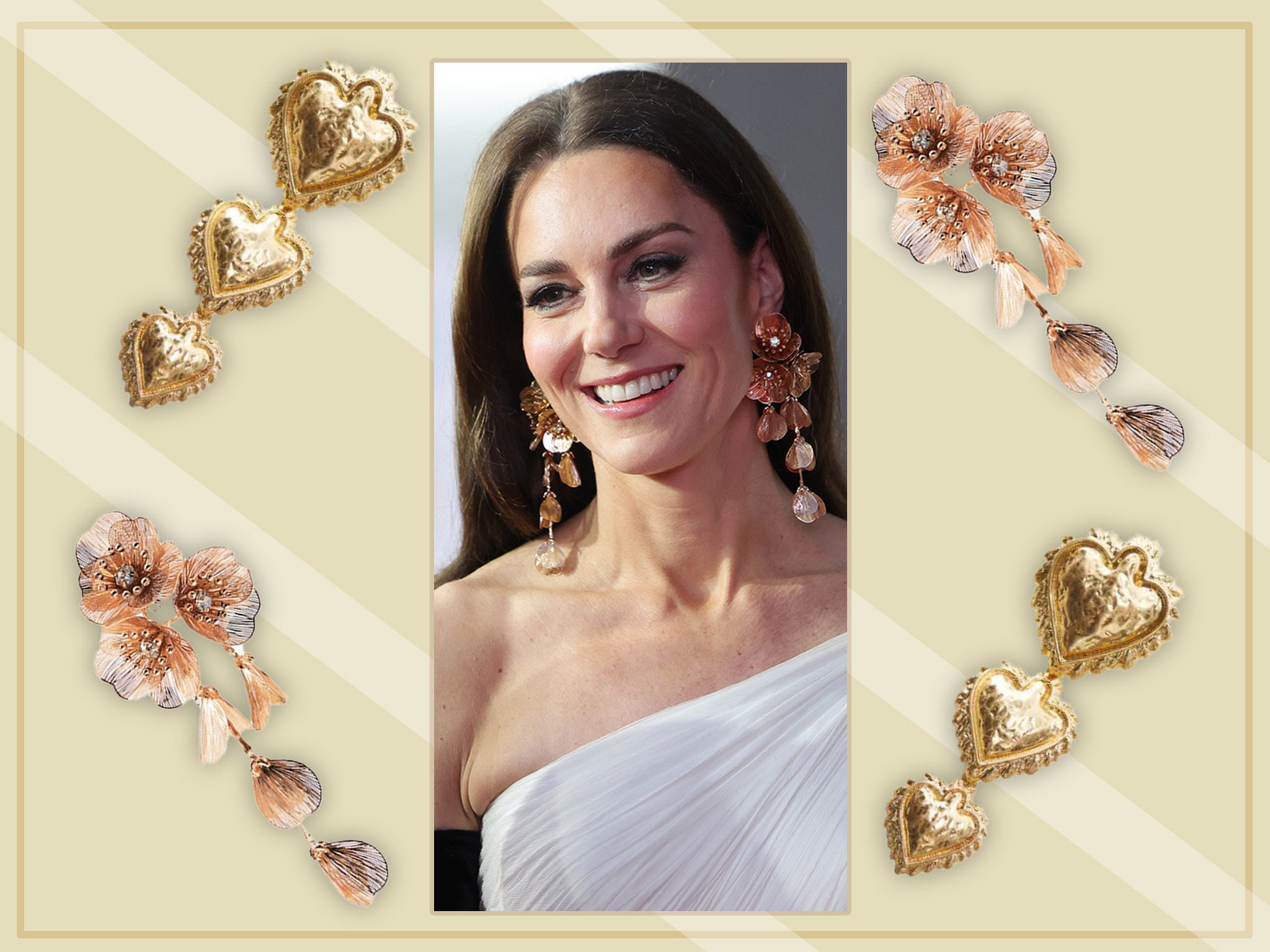 Bridgerton INSPIRED Earrings Daphne Vintage Gold Plated Crystal Pendant  Flower Bride Wedding Prom // Netflix TV Series // Made in France - Etsy